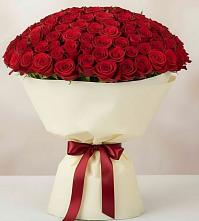 Букет 101 Красная роза Милано в Камышла