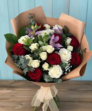 Букет цветов из:  Розы и Альстромерии в Камышла