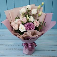 Букет цветов из:  Розы и Лизиантусы в Камышла