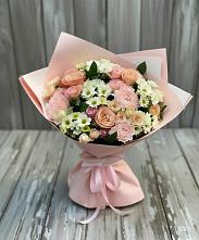 Букет цветов из:  Гвоздики, Розы и Хризантемы в Камышла