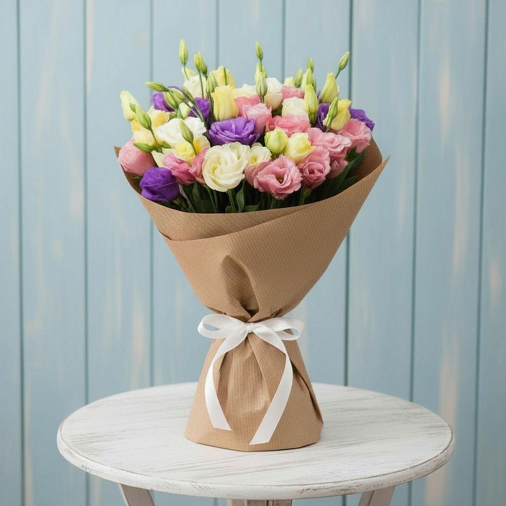 Букет цветов из: Лизиантусы в Камышла