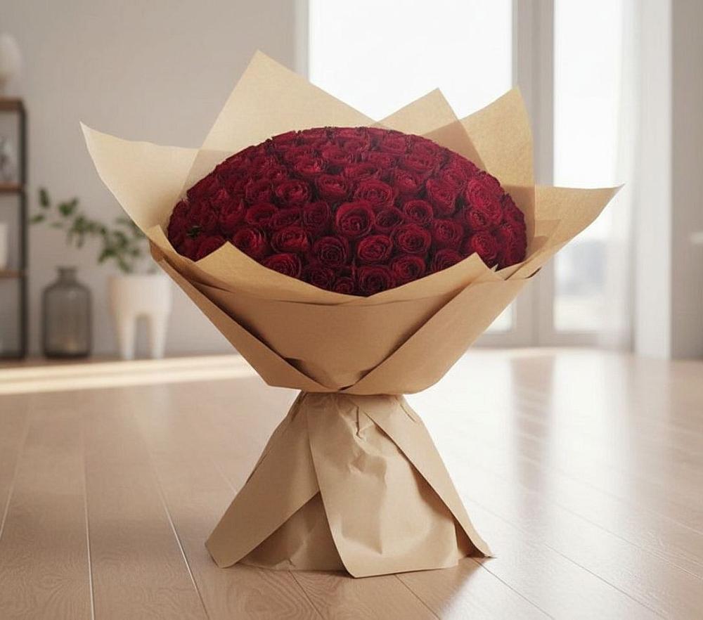 Букет 101 Красная роза в Камышла
