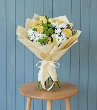 Букет цветов из:  Хризантемы и Розы в Камышла