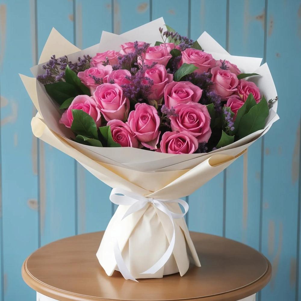 Букет цветов из: Розы в Камышла