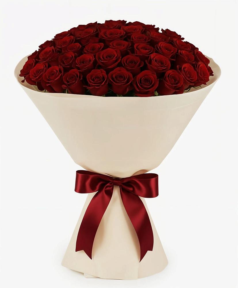 Букет 101 Бордовая роза Блэк Бакарра в Камышла