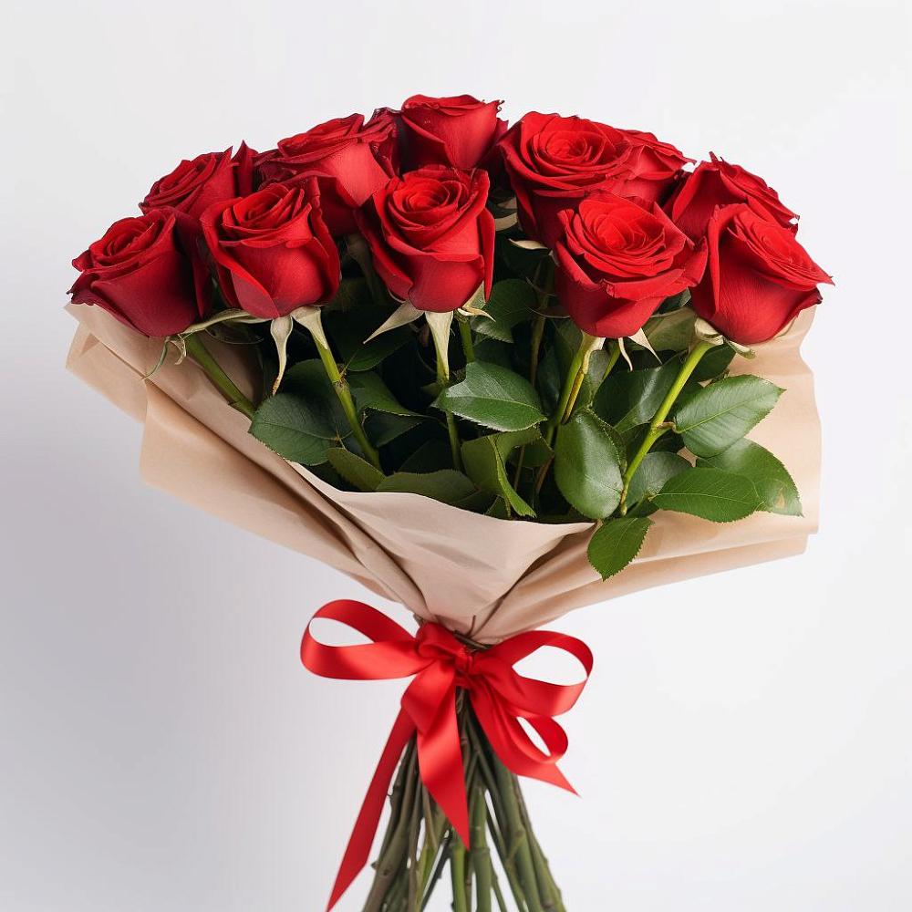 Букет 11 Красных роз Эдлесс Лав в Камышла