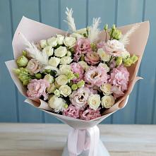 Букет цветов из:  Альстромерии и Розы в Камышла