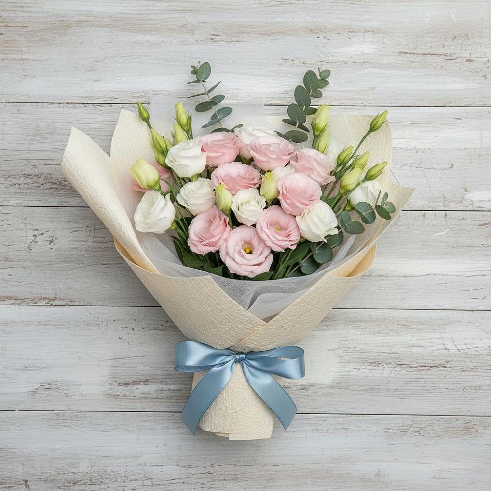 Букет цветов из: Лизиантусы в Камышла